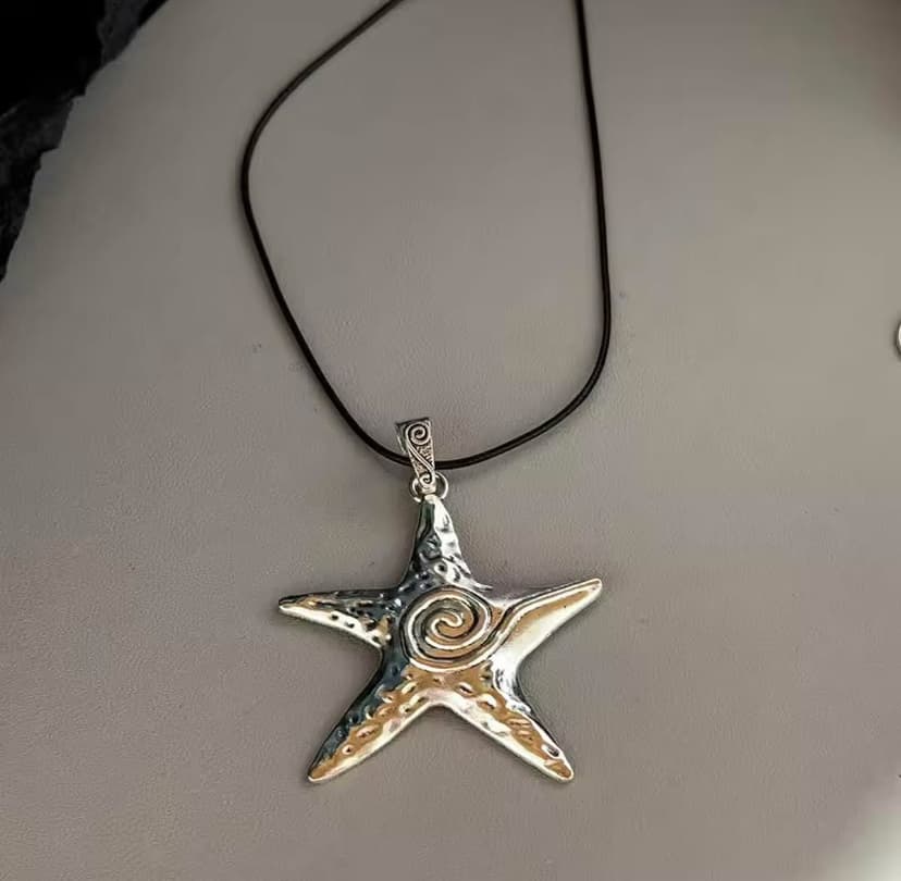 Retro Punk Starfish Charm